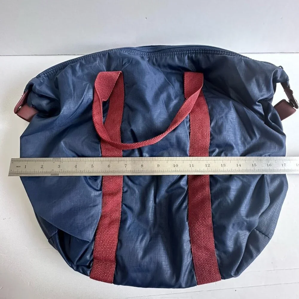 Vintage Pierre Cardin Paris New York Weekender Duffle Bag‎ Tote Bag Navy Blue